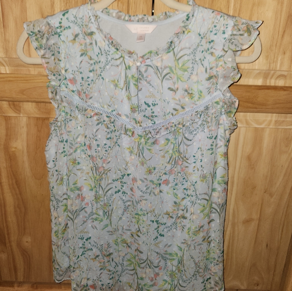 Lauren Conrad top blouse medium